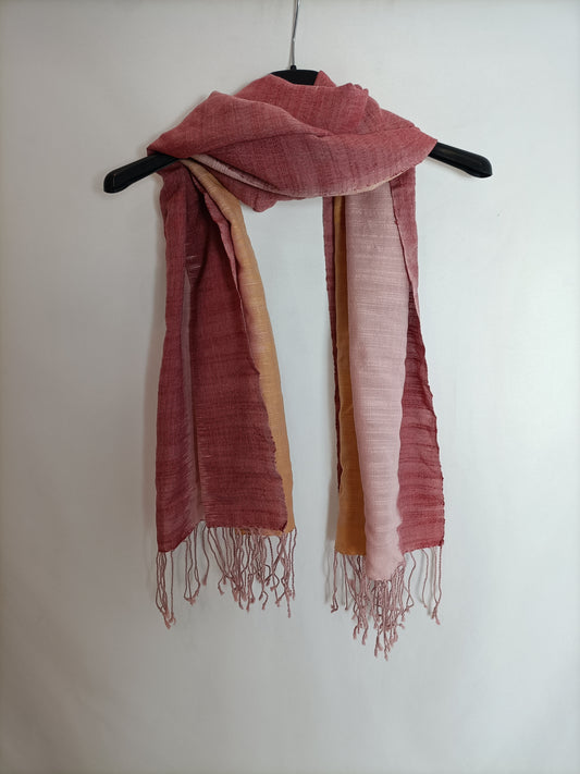 OTHERS. Pink and green gradient scarf