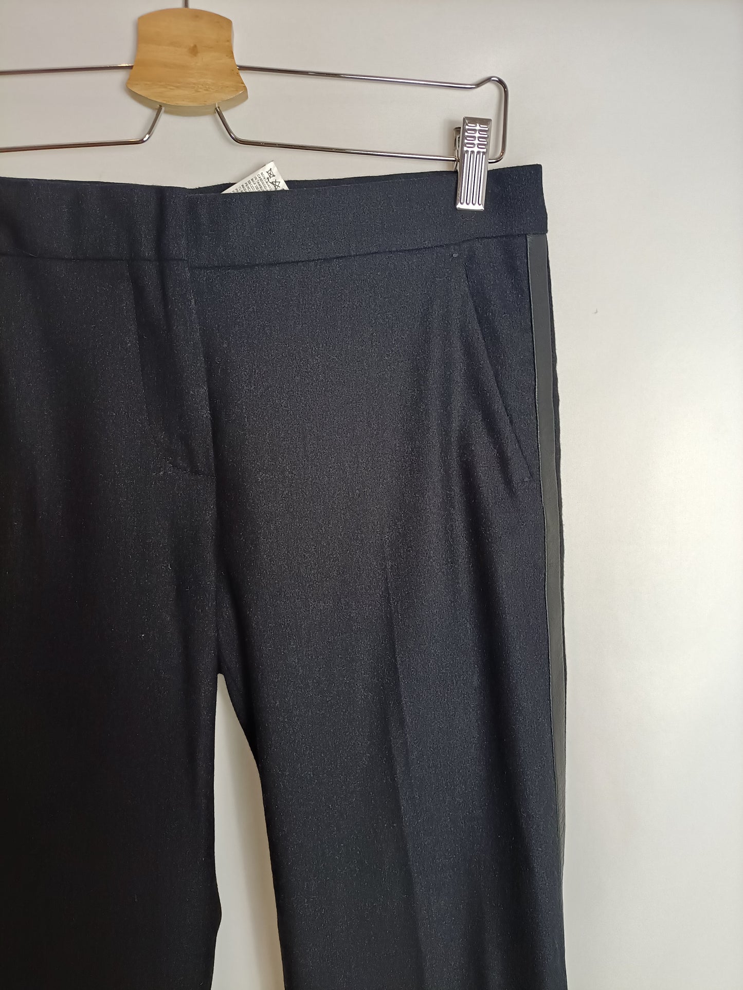 MAXMARA. Pantalón franela azul T.38