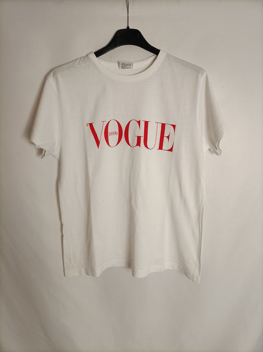 VOGUE. Camiseta blanca "vogue" Tu(s)