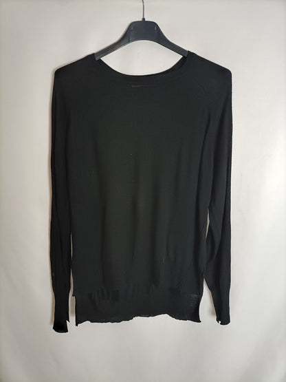 ZARA. Jersey negro fino T.s