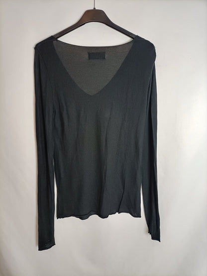 ZADIG&VOLTAIRE. Jersey negro fino T.XS