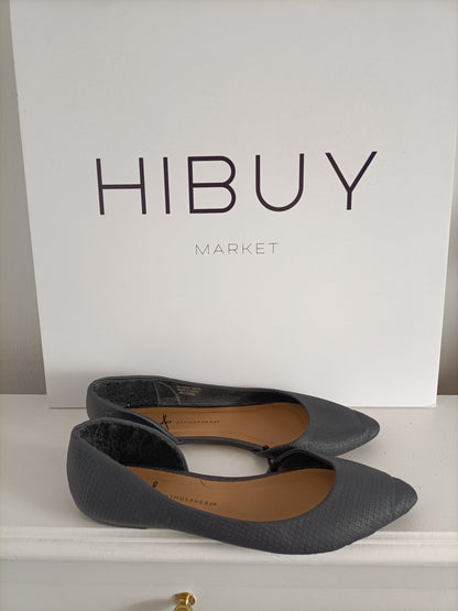 PRIMARK. Bailarina abierta negra T.40/41