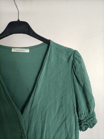 RENATTA&CO. Top verde agua abotonado TU(S)