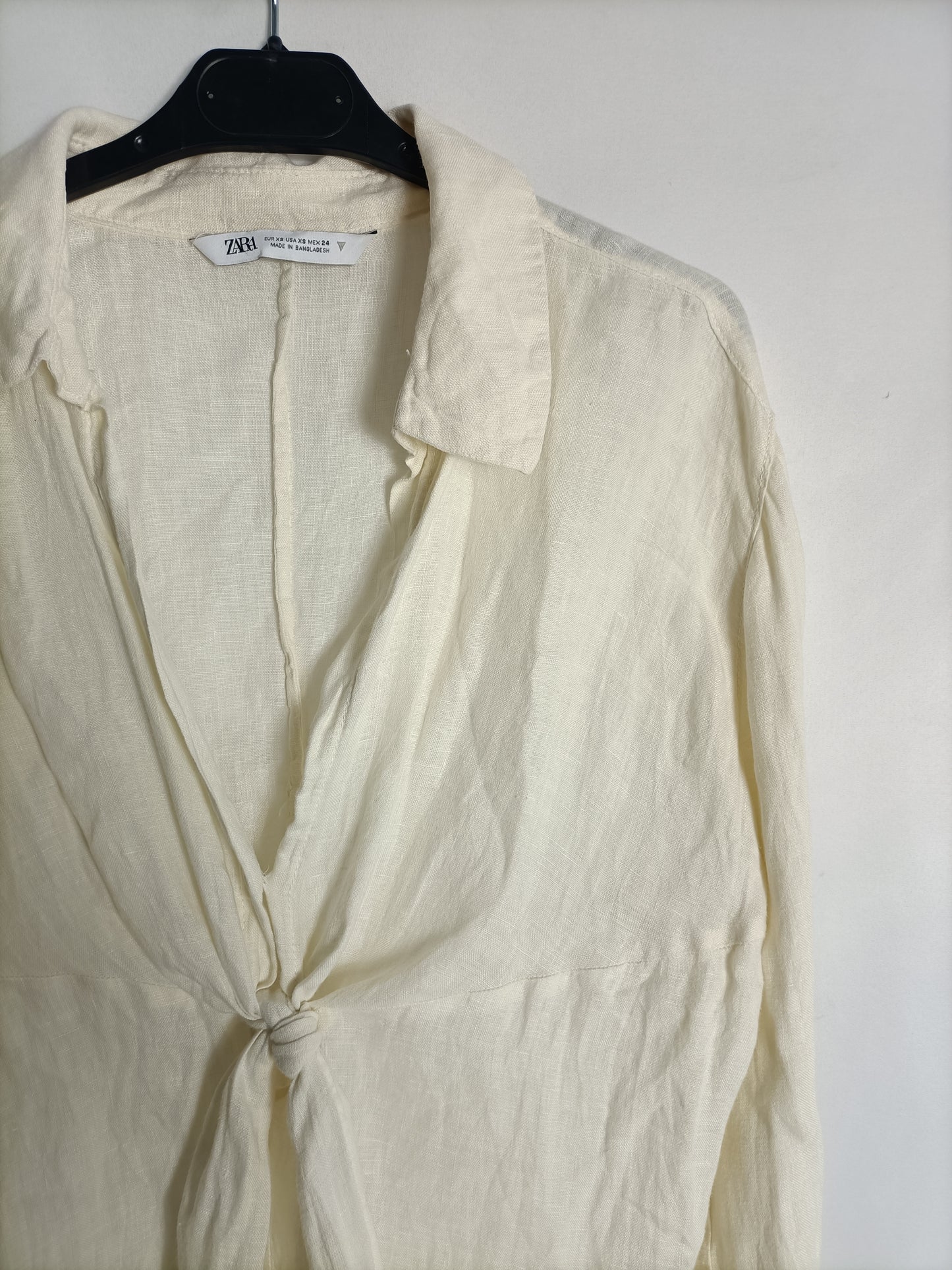 ZARA. Mono beige lino T.xs