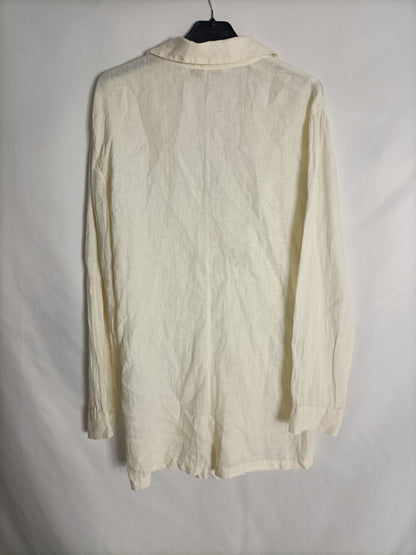 ZARA. Mono beige lino T.xs