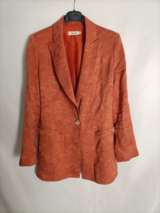 NÍCOLI. Blazer teja flores  T.s
