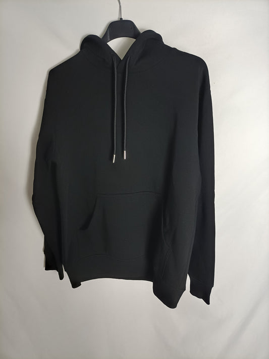 H&M. sudadera negra capucha T.xs