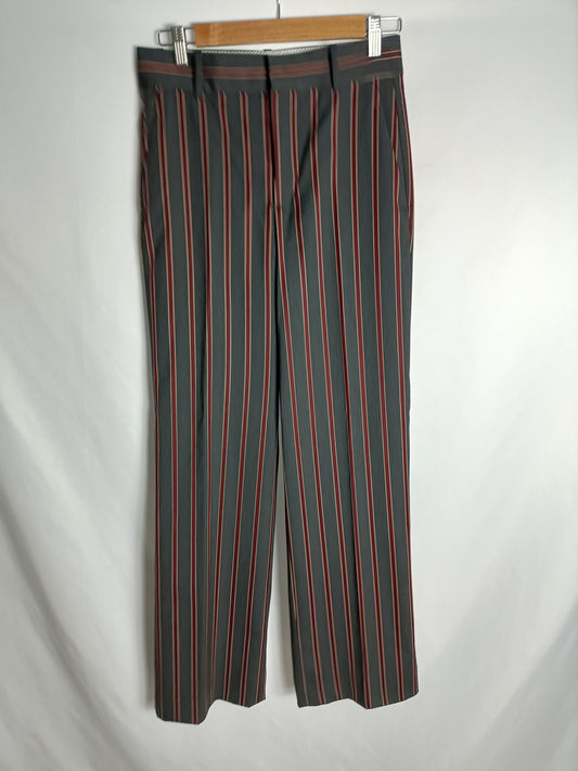 ZARA. Grey striped dress pants T.xs