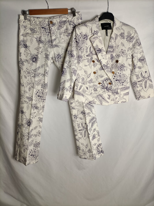 ISABEL MARANT. Total look beige estampado T.38