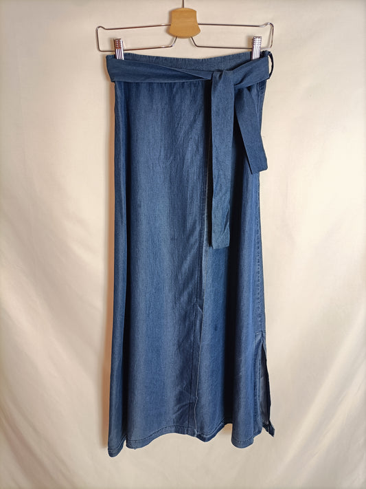 NAULOVER. Denim midi skirt T.38