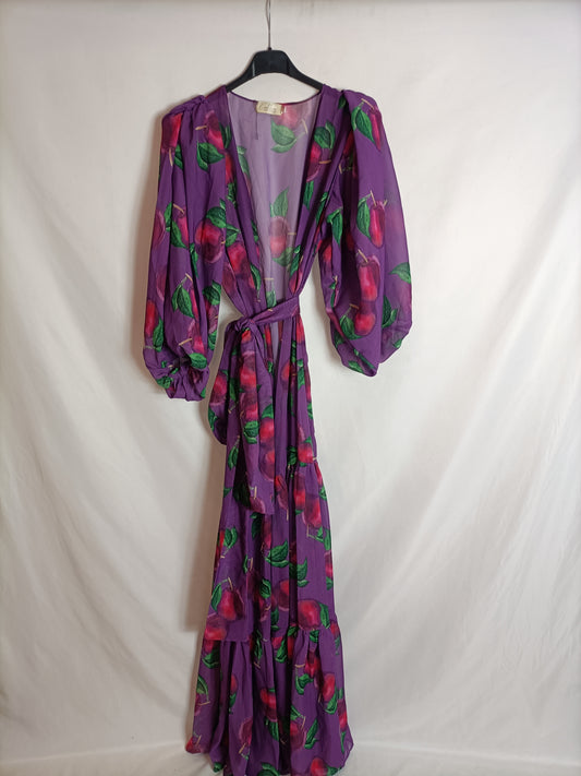 CAROL KUCHER. Vestido/kimono flores modaro T.1(s)