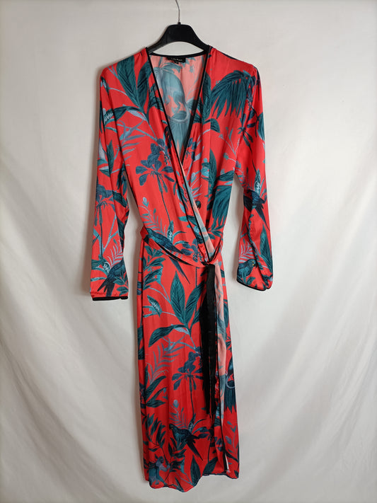 LOBO ROSA. Vestido largo cruzado  T.u(s)