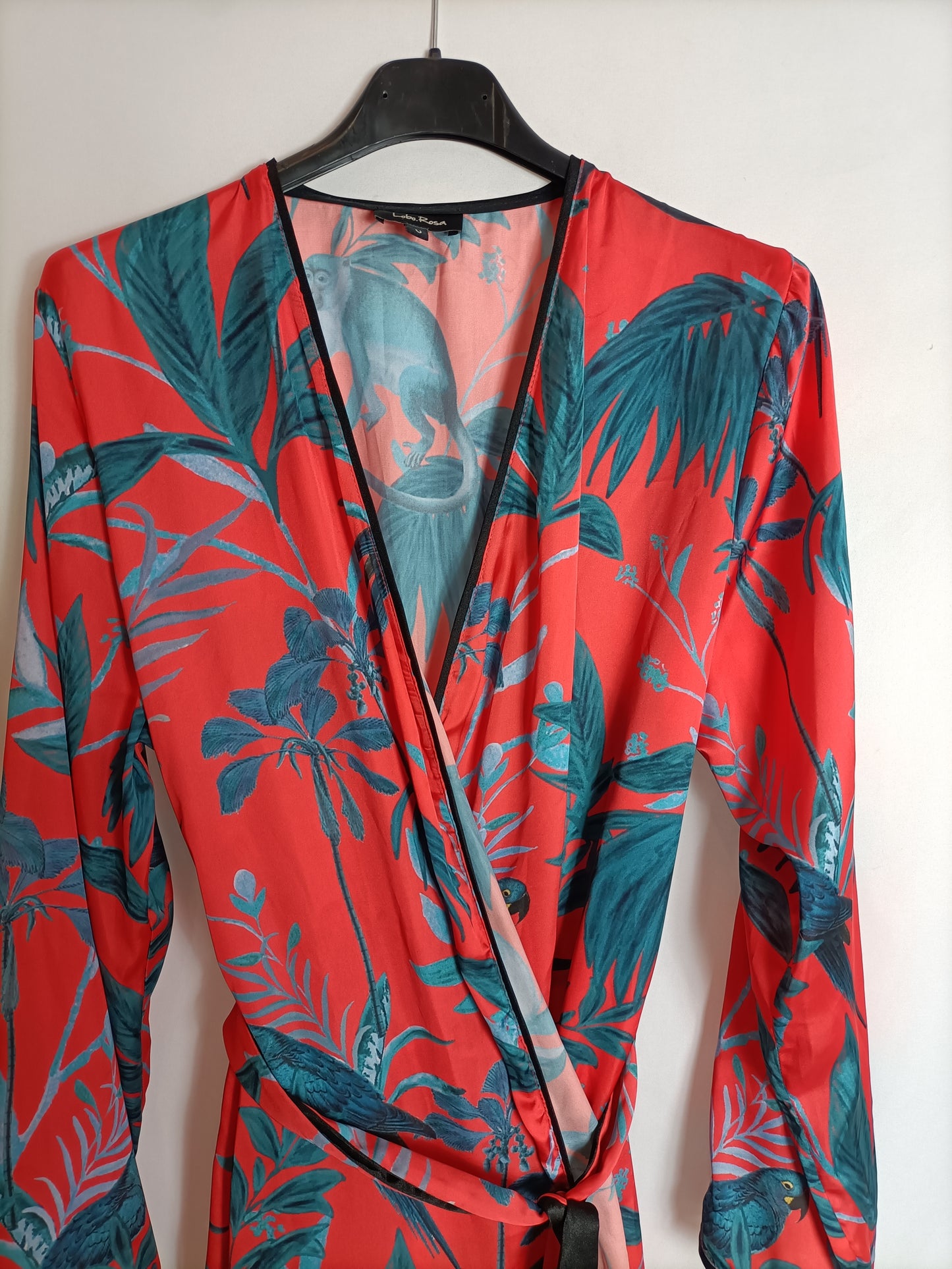 PINK WOLF. Long wrap dress Yours