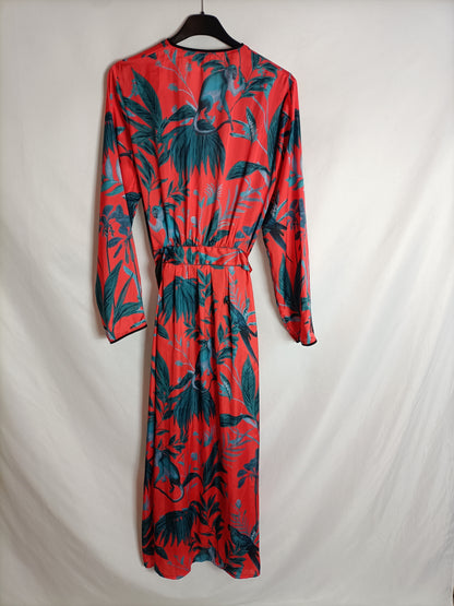 PINK WOLF. Long wrap dress Yours