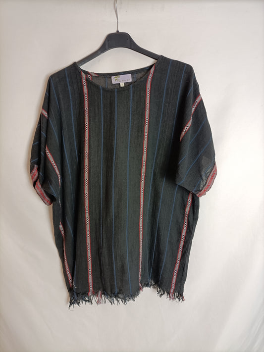 LOCAL. Ethnic cotton blouse Tu(S)