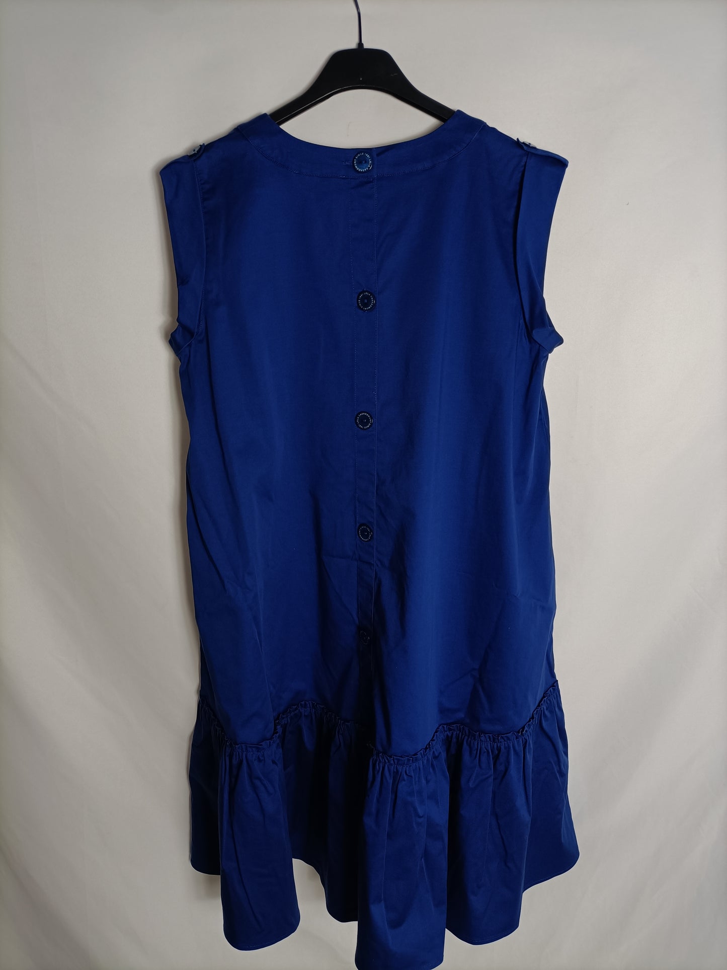 LOLA CASADEMUNT. Tm blue ruffle dress