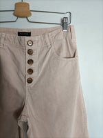 MASSIMO DUTTI. Pantalón rosa culotte T.40