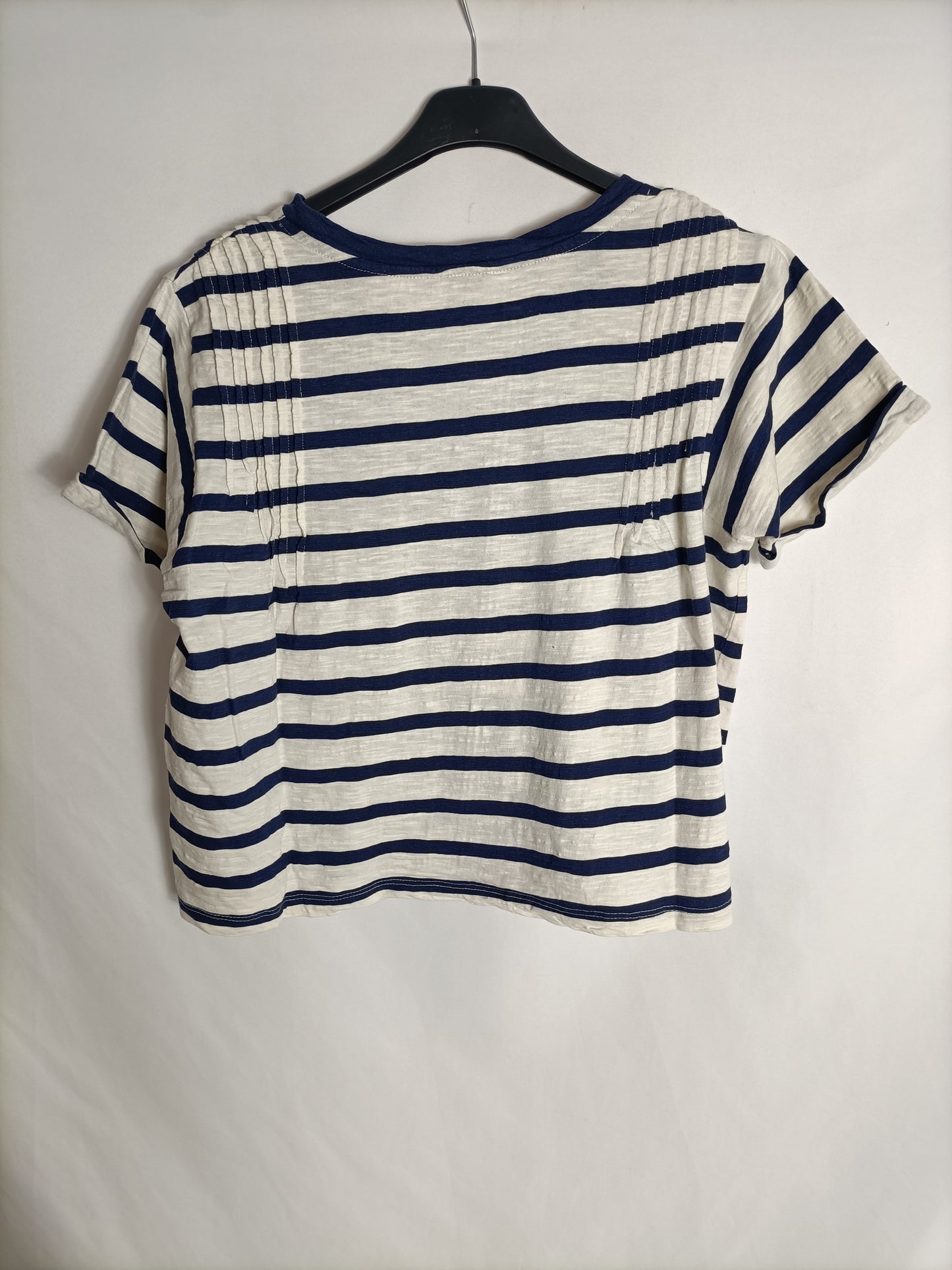 BIMBA Y LOLA. Camiseta beige rayas  T.m