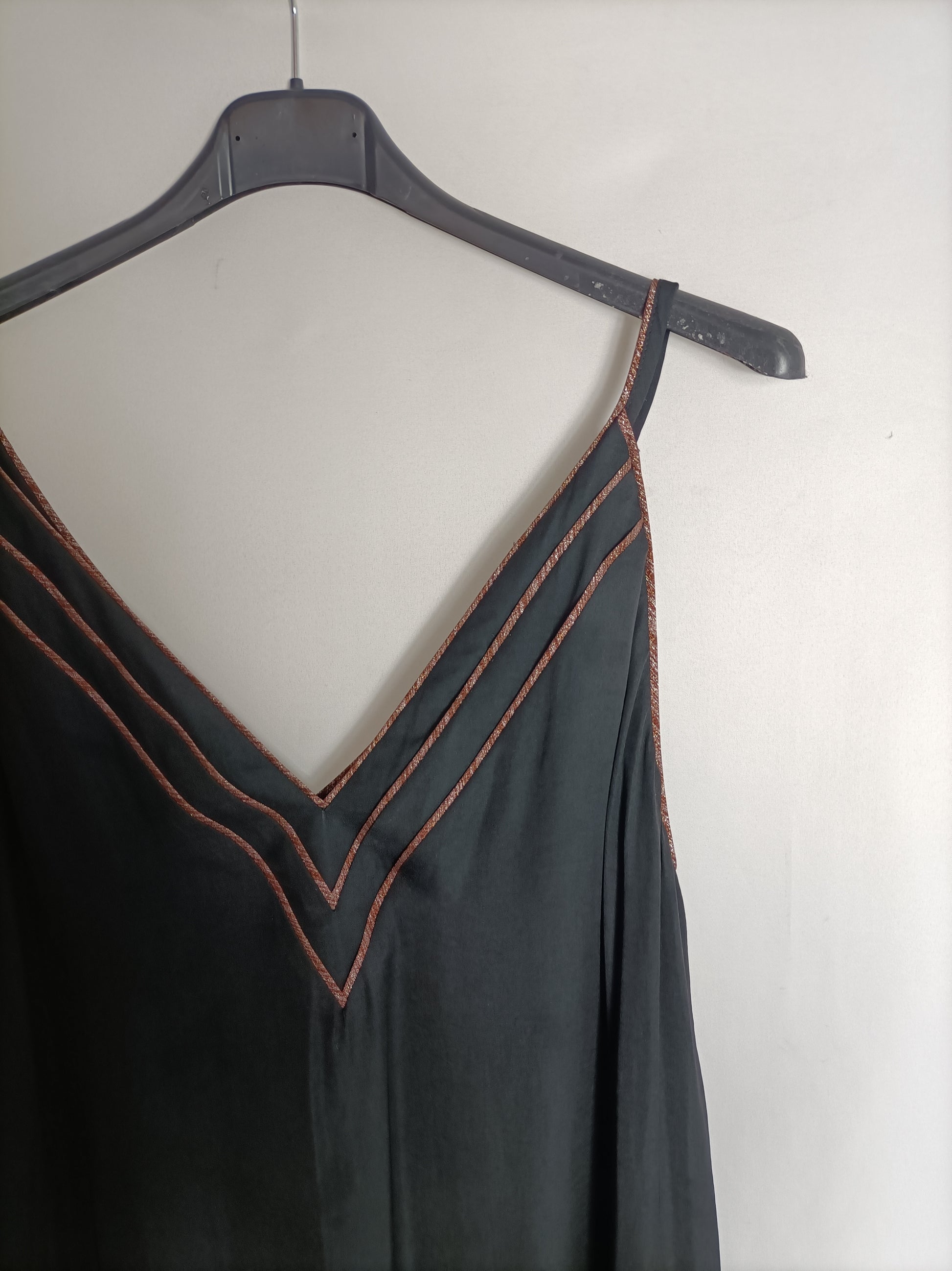 Vestido largo negro detalles – Hibuy market - Main Image
