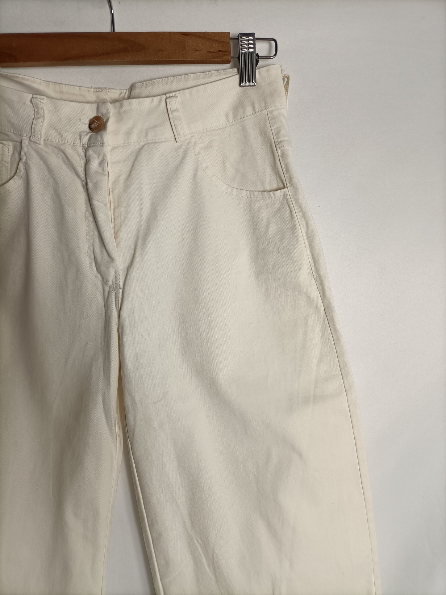 WHITE&amp;ONE. Beige culottes, size 38