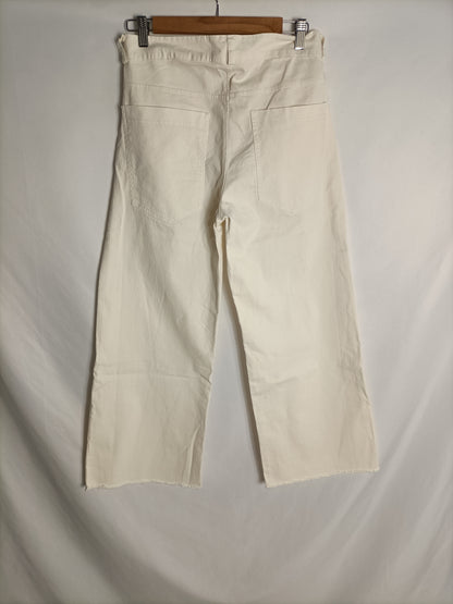 WHITE&amp;ONE. Beige culottes, size 38