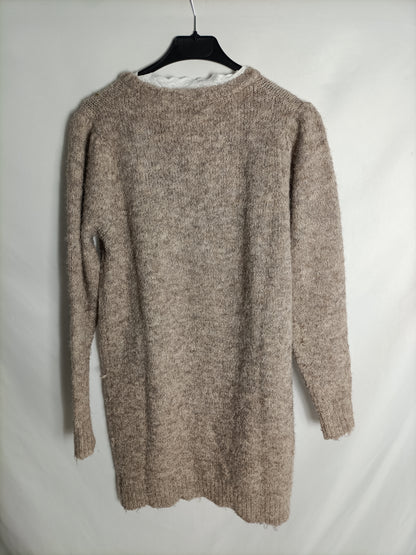 CARLOTA&amp;CO. Beige knit dress Tm/l