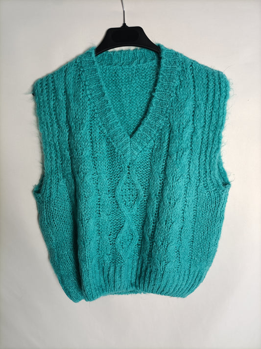 OTHERS. Turquoise waistcoat with eights S.1(S)