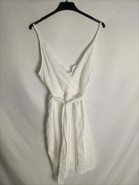 POLIN ET MOI. Die-cut white dress Tm