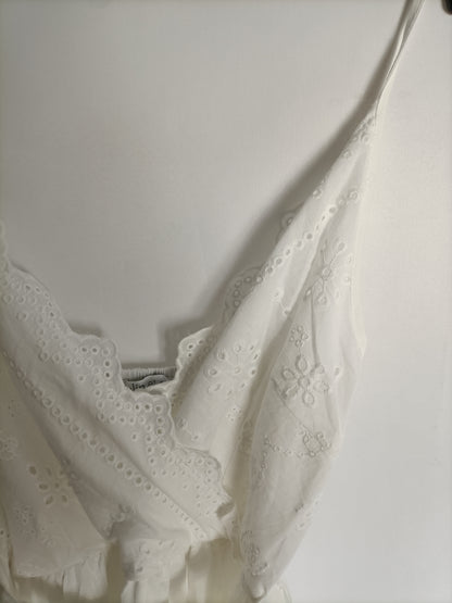 POLIN ET MOI. Die-cut white dress Tm