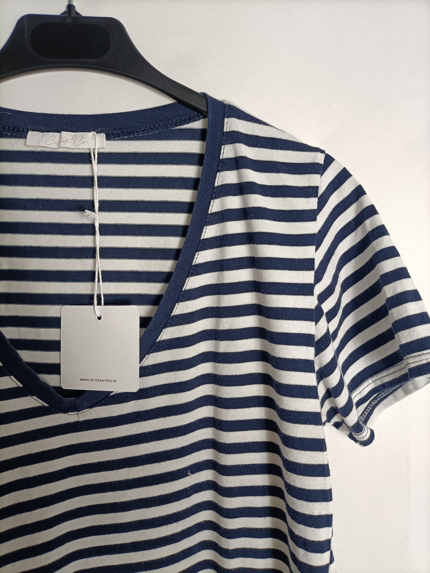 CARLOTA&amp;CO. striped t-shirt Your(s)