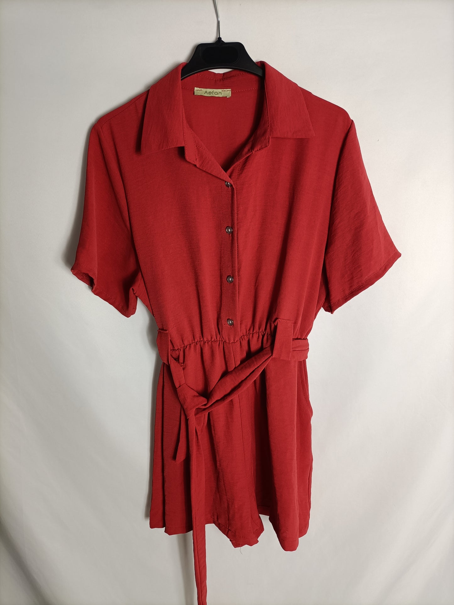 AEFAN. Tile short jumpsuit Tu(s/m)