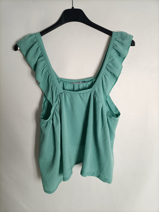 VALENTINA. Flowy green top YOUR(S)