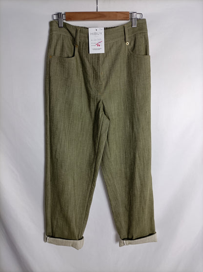 MOMONI. Heathered green trousers. Size 42
