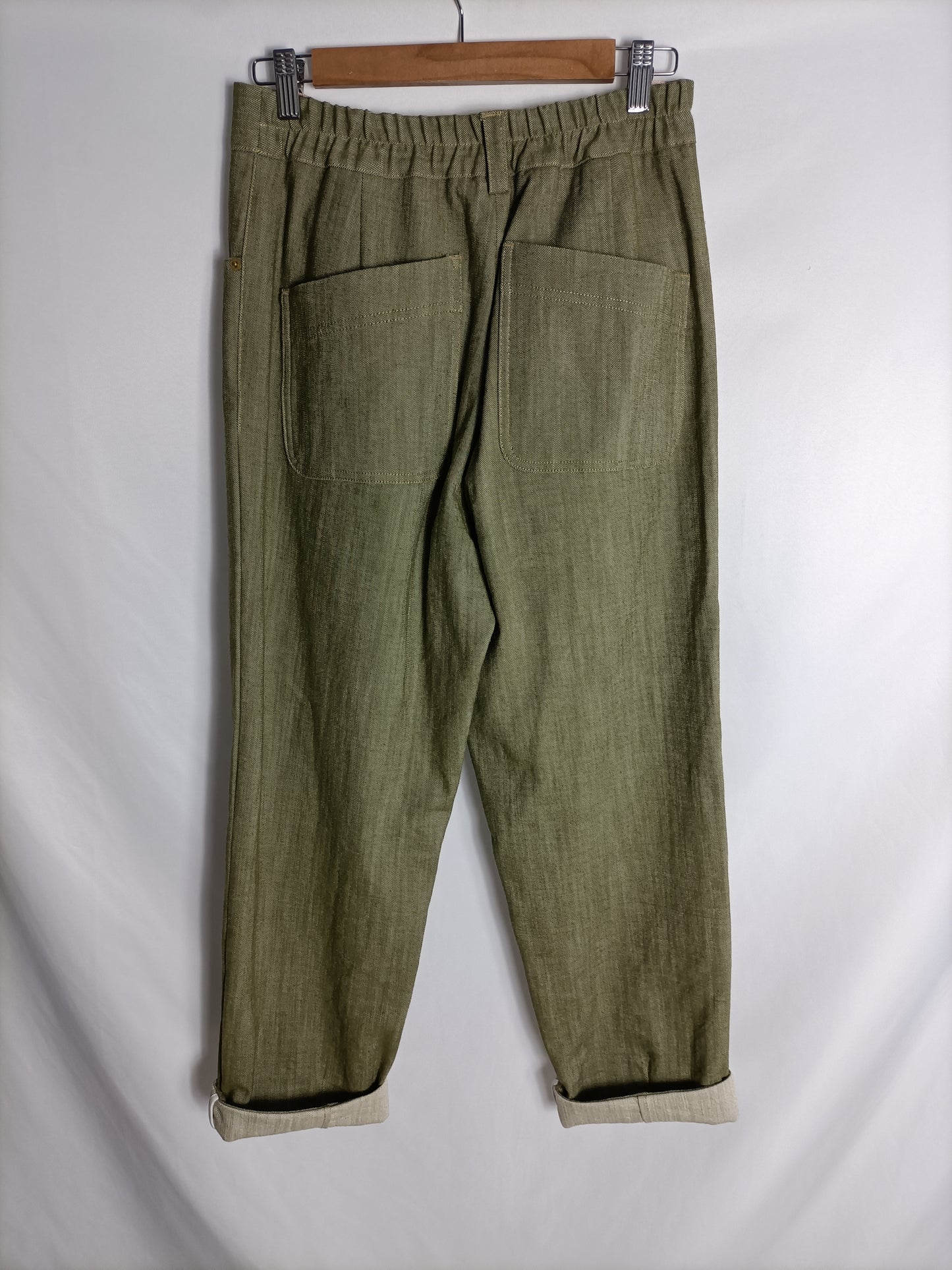 MOMONI. Heathered green trousers. Size 42