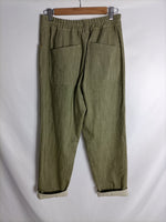 MOMONI. Pantalones verdes jaspeados. T 42