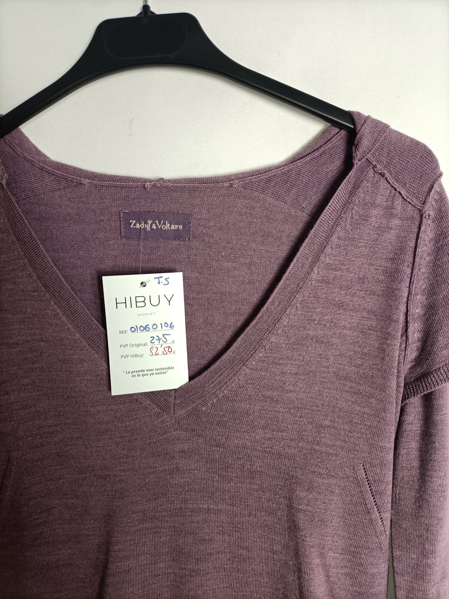 ZADIG &amp; VOLTAIRE. Ts fashionable hooded sweater