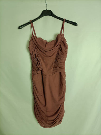 BERSHKA. Pink tulle dress TM