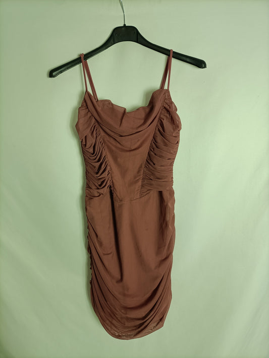 BERSHKA. Pink tulle dress TM