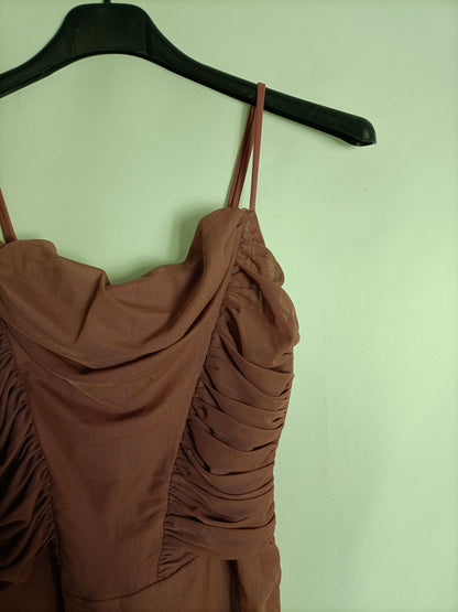 BERSHKA. Pink tulle dress TM