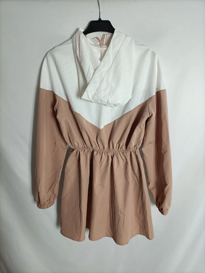 SHEIN. Parka rosa fina T.s