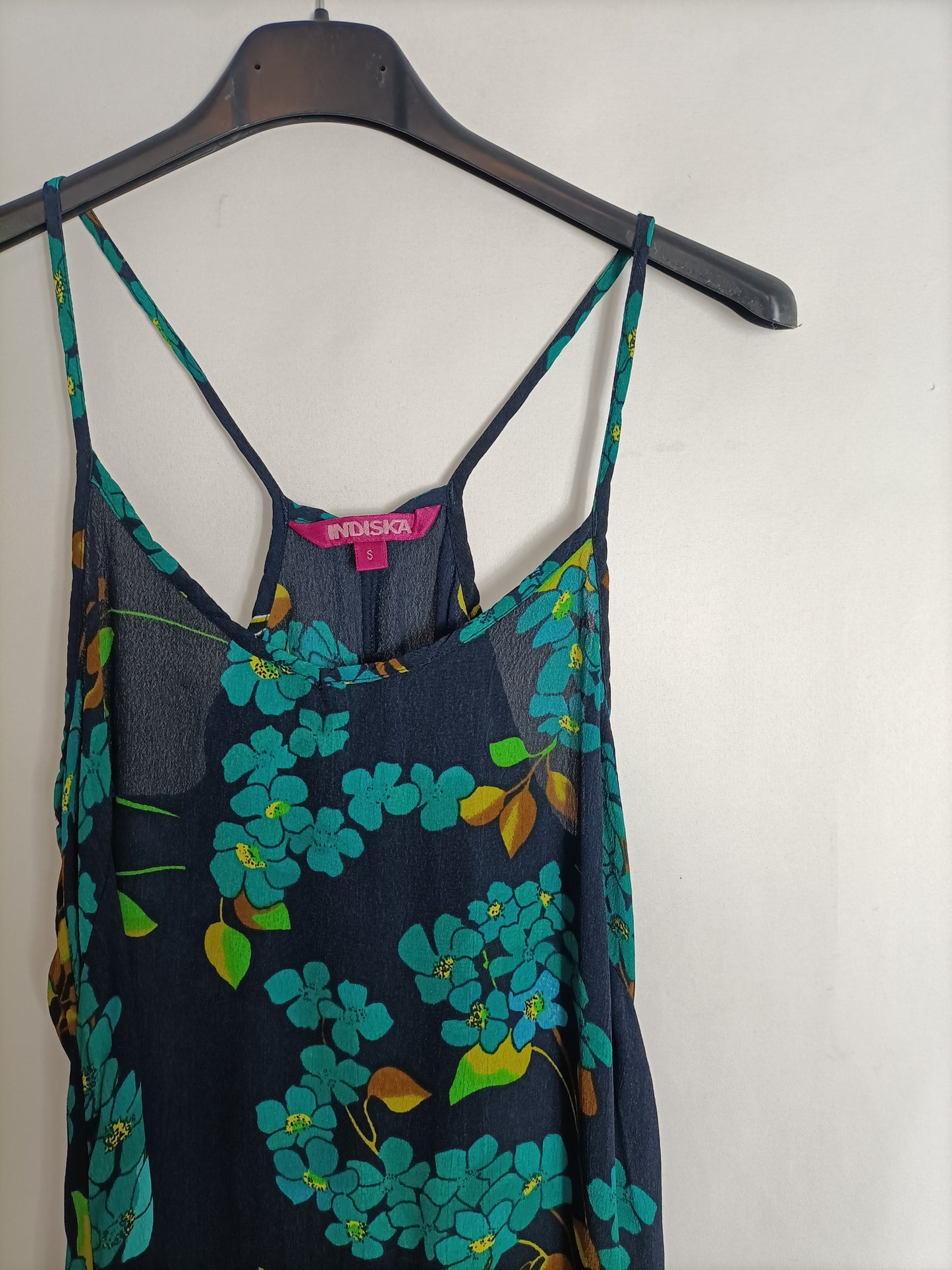 INDISKA. Blue floral print dress TS