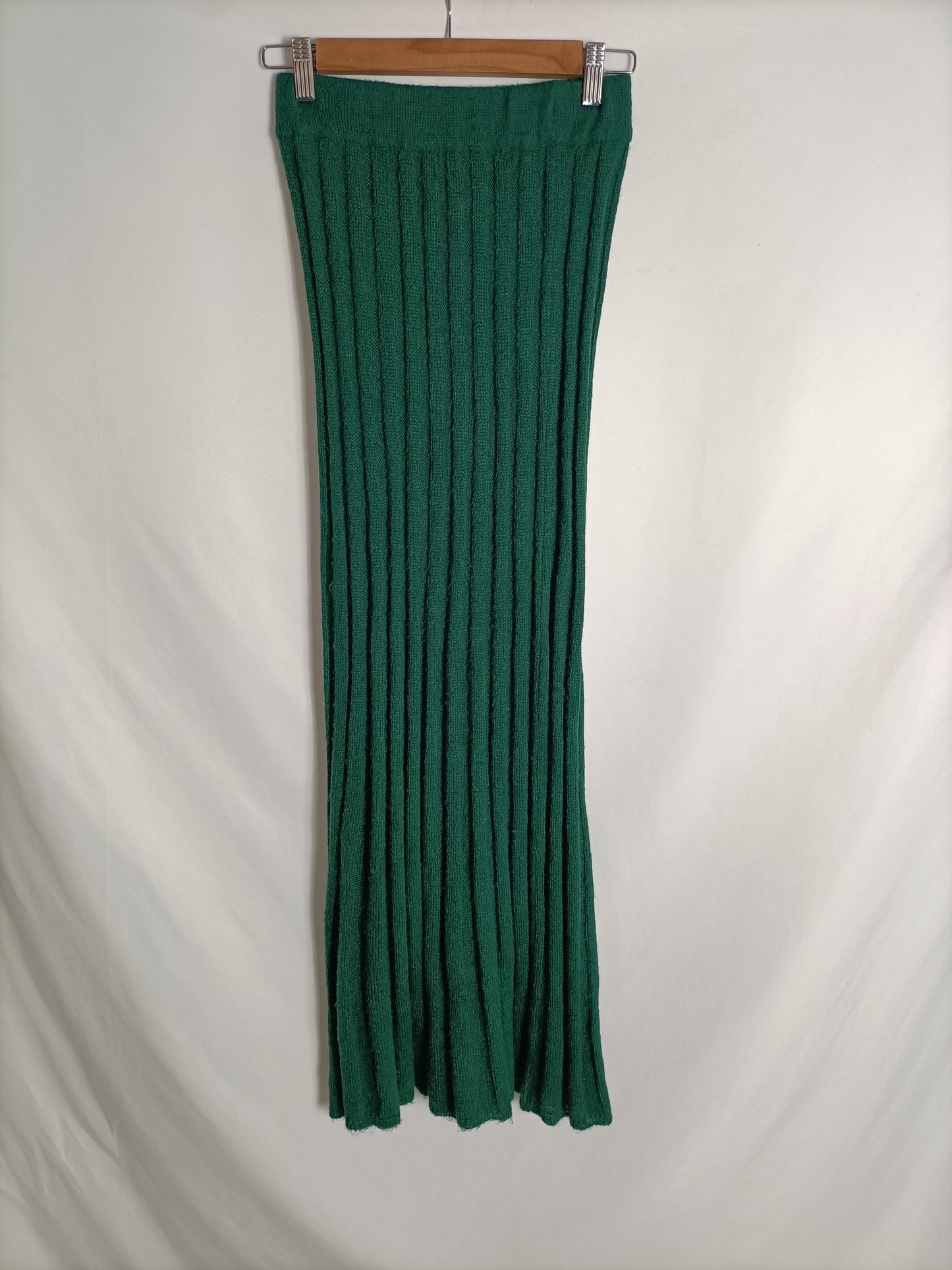 MI&amp;CO. Bottle green knit skirt tS