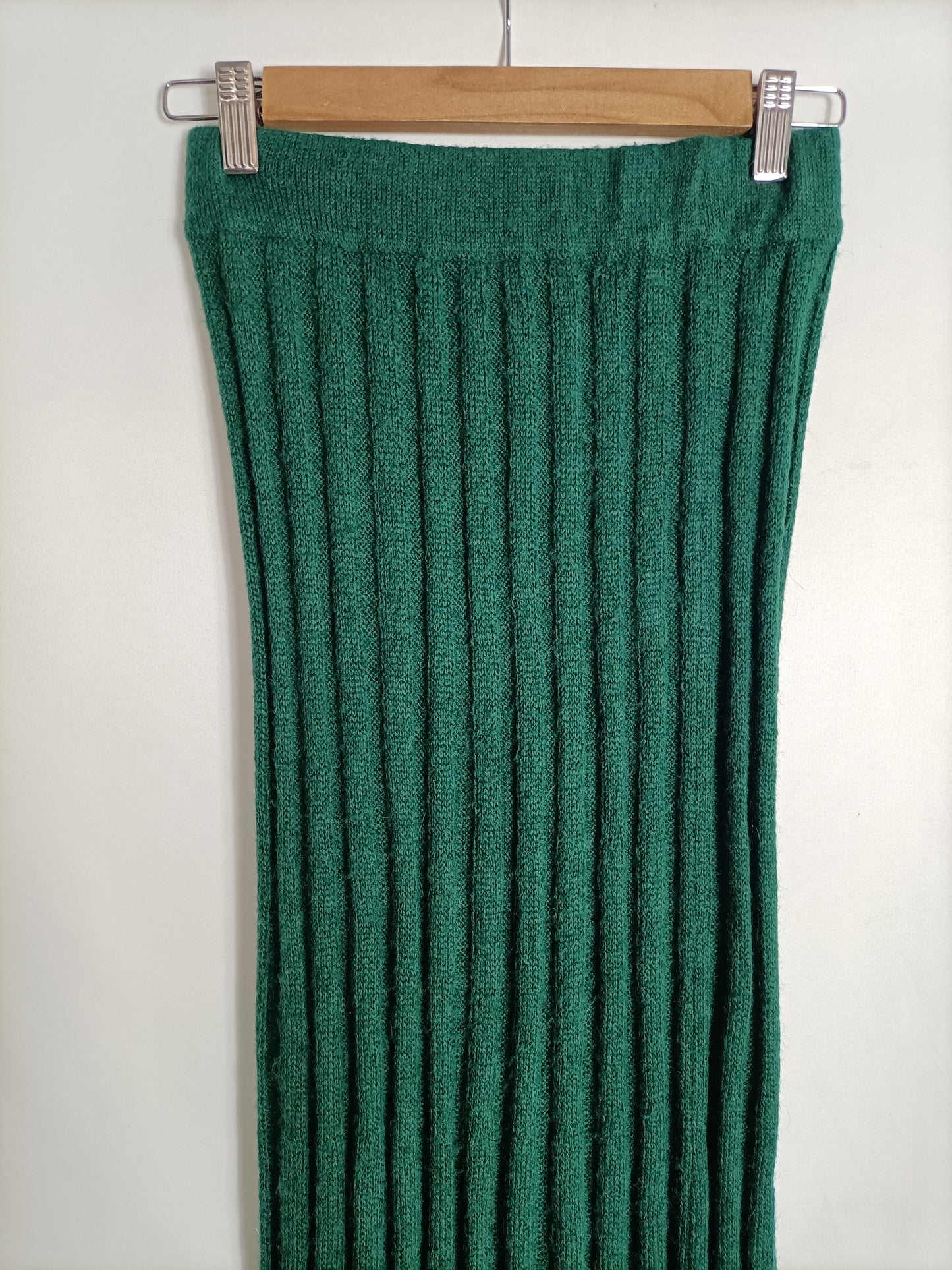 MI&amp;CO. Bottle green knit skirt tS