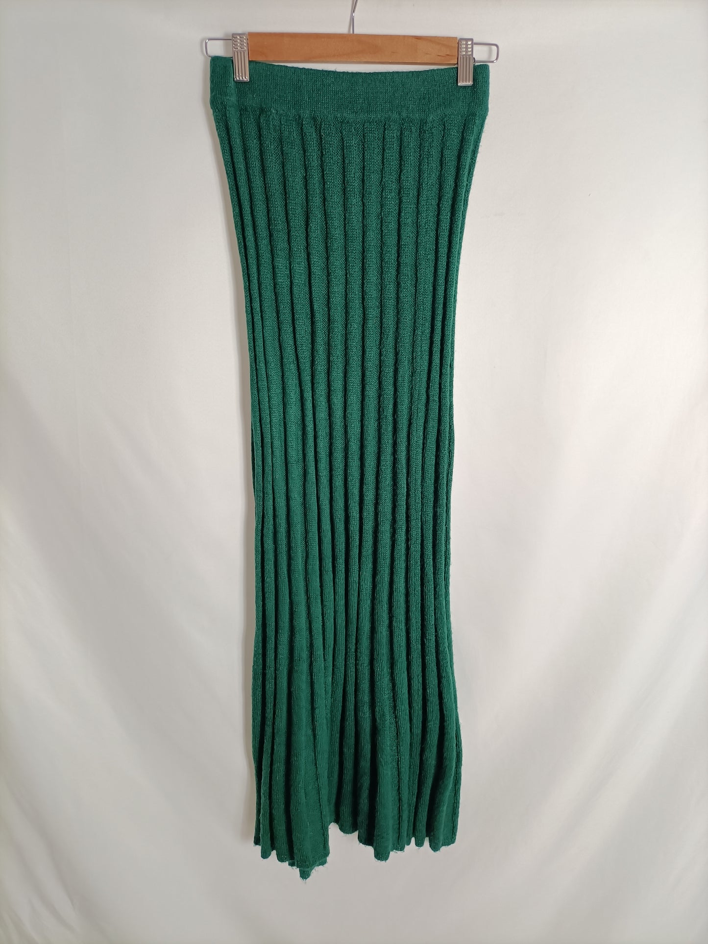 MI&amp;CO. Bottle green knit skirt tS