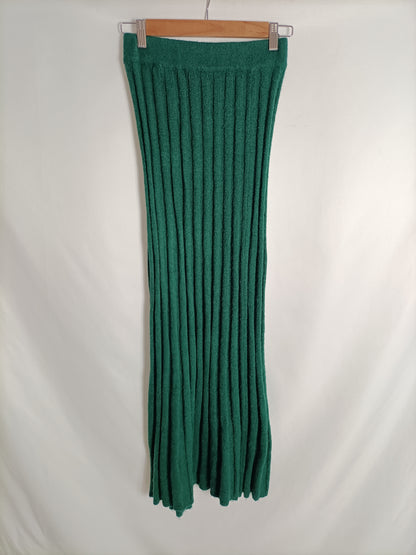 MI&amp;CO. Bottle green knit skirt tS