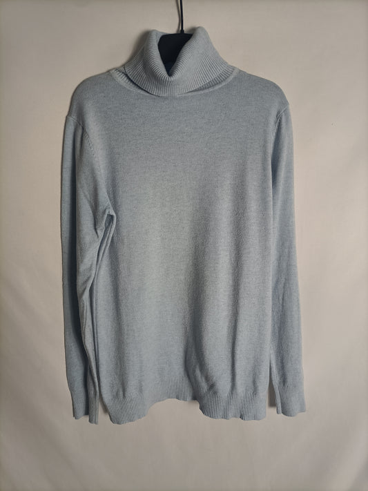 EVIS. Jersey azul cuello alto T.l/xl(m)