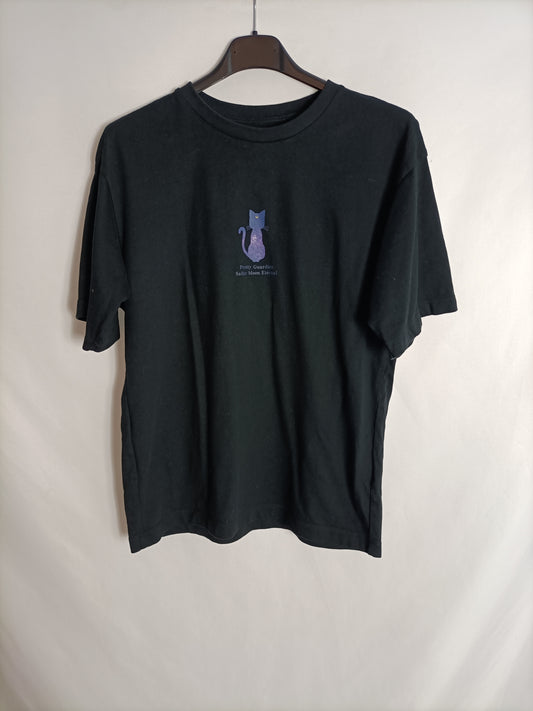 UNIQLO. Camiseta negra "Sailor Moon" T.s