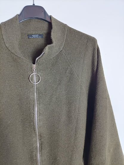 PARFOIS. Chaqueta punto verde TU(S)