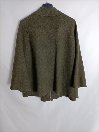 PARFOIS. Chaqueta punto verde TU(S)