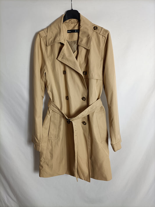 LEEFTIES. Gabardina beige fina T.m